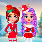 Rainbow Girls Christmas Outfits