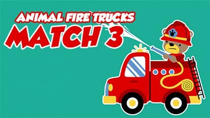 Animal Fire Trucks Match 3