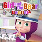 Girl and Bear Dentist